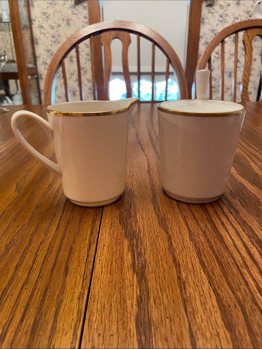 Lenox Reverie Cream and Sugar Set Vintage